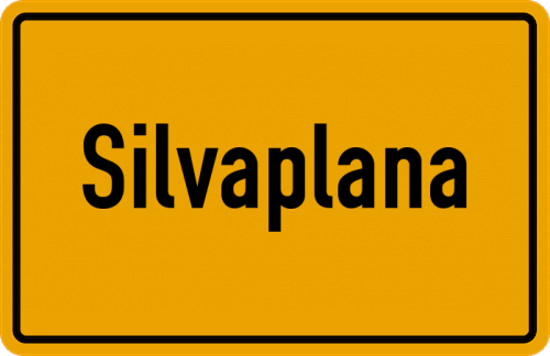 Ortsschild Silvaplana