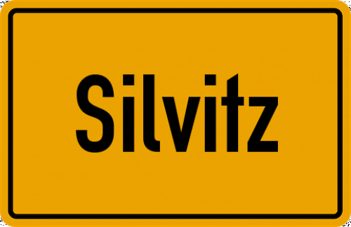 Ortsschild Silvitz