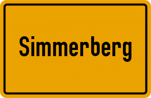 Ortsschild Simmerberg
