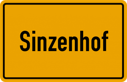 Ortsschild Sinzenhof