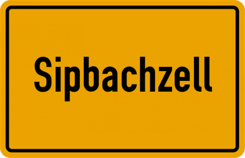 Ortsschild Sipbachzell