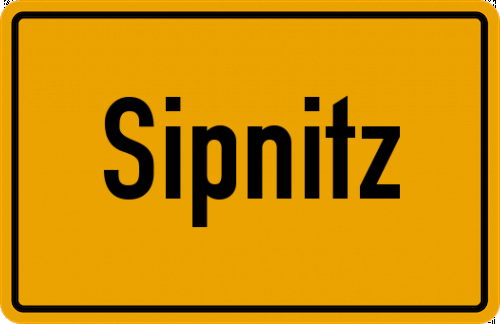 Ortsschild Sipnitz, Elbe