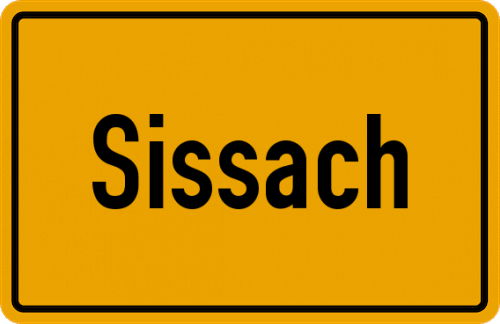 Ortsschild Sissach