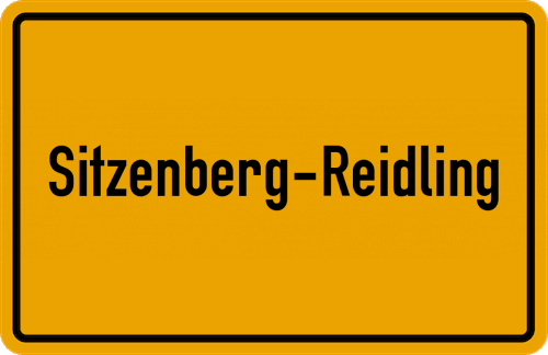 Ortsschild Sitzenberg-Reidling