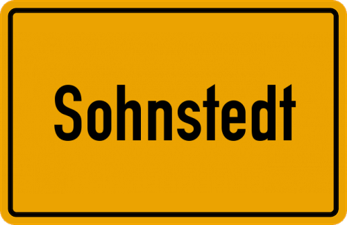 Ortsschild Sohnstedt