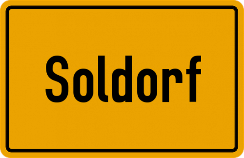 Ortsschild Soldorf