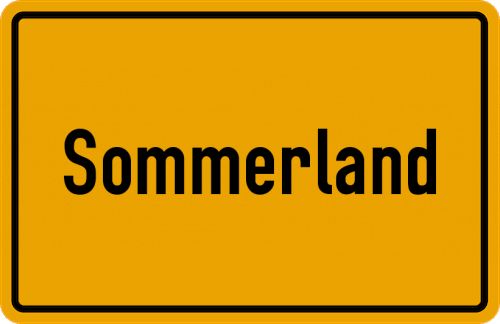 Ortsschild Sommerland
