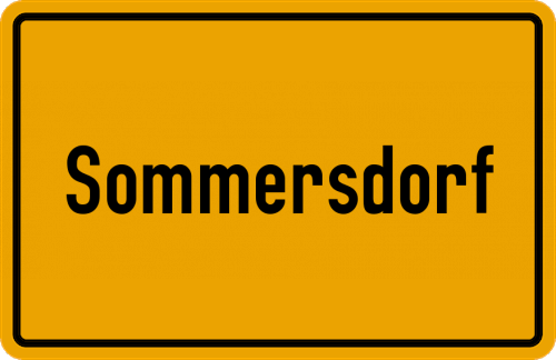 Ort Sommersdorf zum kostenlosen Download