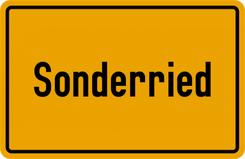 Ortsschild Sonderried