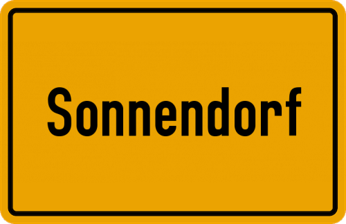 Ortsschild Sonnendorf