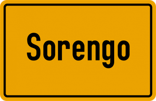 Ortsschild Sorengo