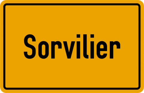 Ortsschild Sorvilier