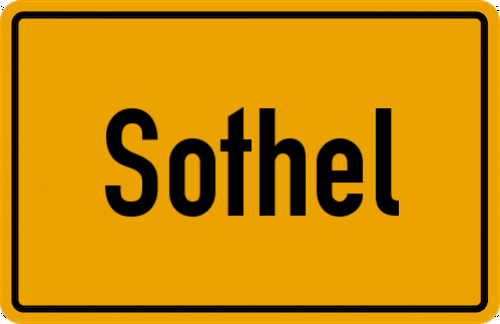 Ortsschild Sothel