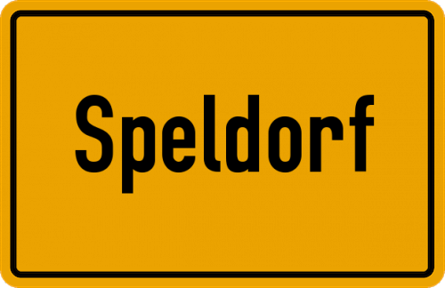 Ortsschild Speldorf