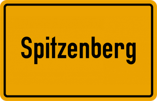 Ortsschild Spitzenberg