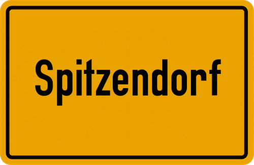 Ortsschild Spitzendorf