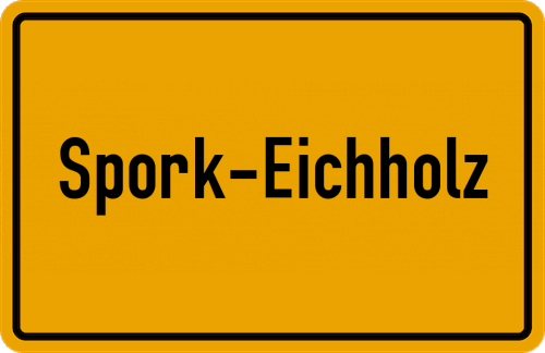 Ortsschild Spork-Eichholz