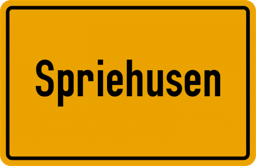 Ortsschild Spriehusen