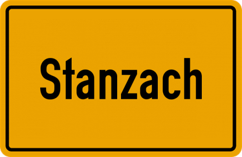 Ortsschild Stanzach