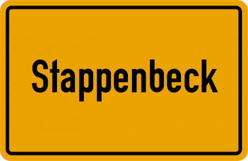 Ortsschild Stappenbeck