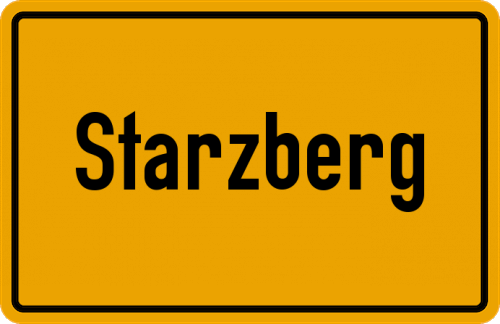 Ortsschild Starzberg