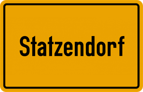 Ortsschild Statzendorf
