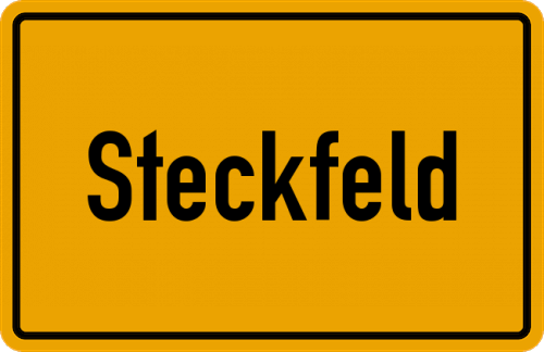 Ortsschild Steckfeld