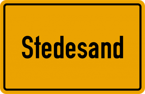 Ortsschild Stedesand