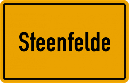 Ortsschild Steenfelde