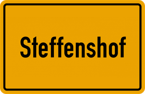 Ortsschild Steffenshof