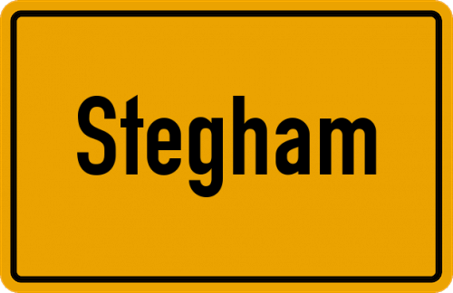 Ortsschild Stegham