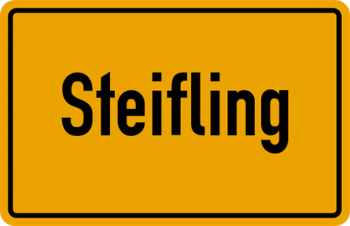 Ortsschild Steifling