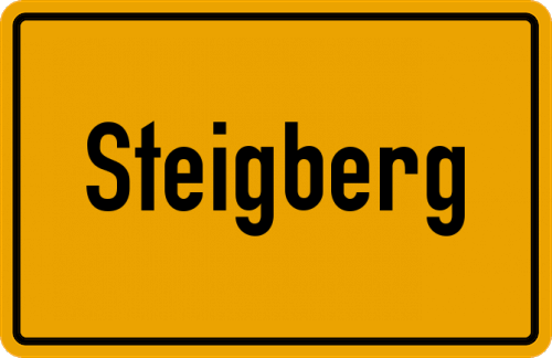 Ortsschild Steigberg