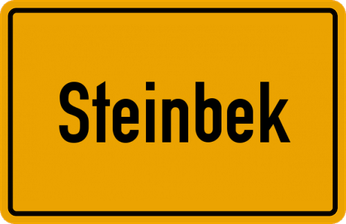 Ortsschild Steinbek