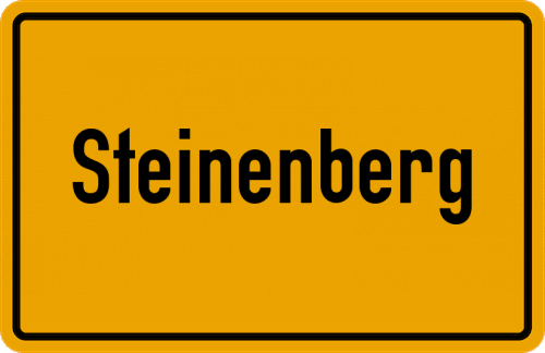Ortsschild Steinenberg