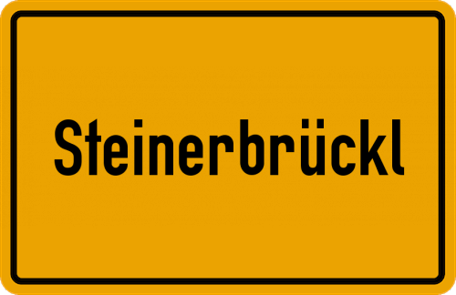 Ortsschild Steinerbrückl
