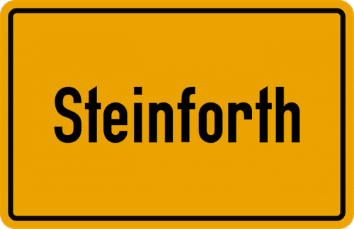 Ortsschild Steinforth