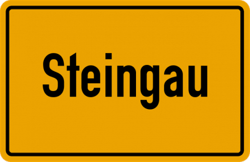 Ortsschild Steingau