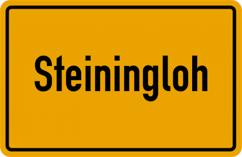 Ortsschild Steiningloh