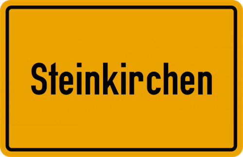 Ortsschild Steinkirchen, Kreis Stade