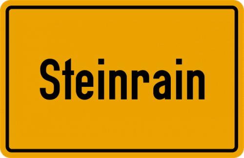 Ortsschild Steinrain