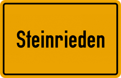 Ortsschild Steinrieden