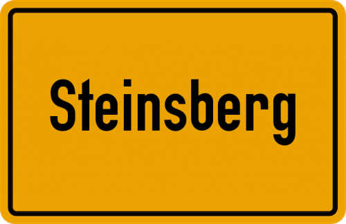 Ortsschild Steinsberg