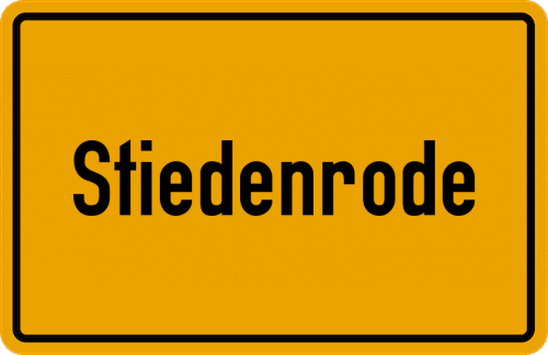 Ortsschild Stiedenrode