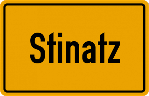 Ortsschild Stinatz