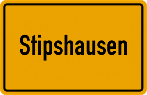 Ortsschild Stipshausen