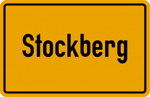 Ortsschild Stockberg