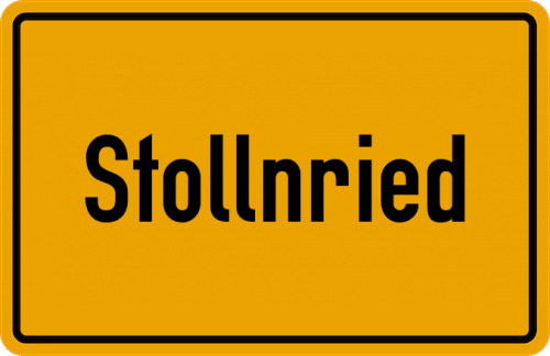 Ortsschild Stollnried