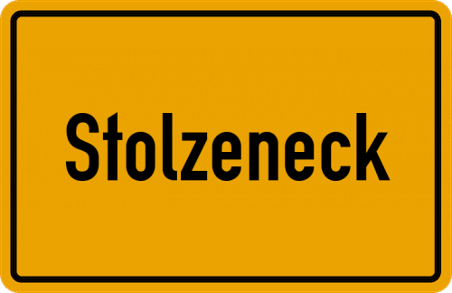 Ortsschild Stolzeneck