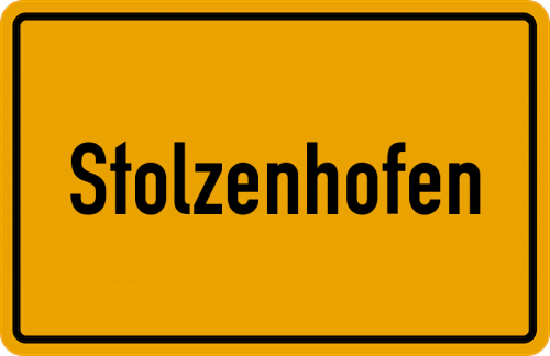 Ortsschild Stolzenhofen
